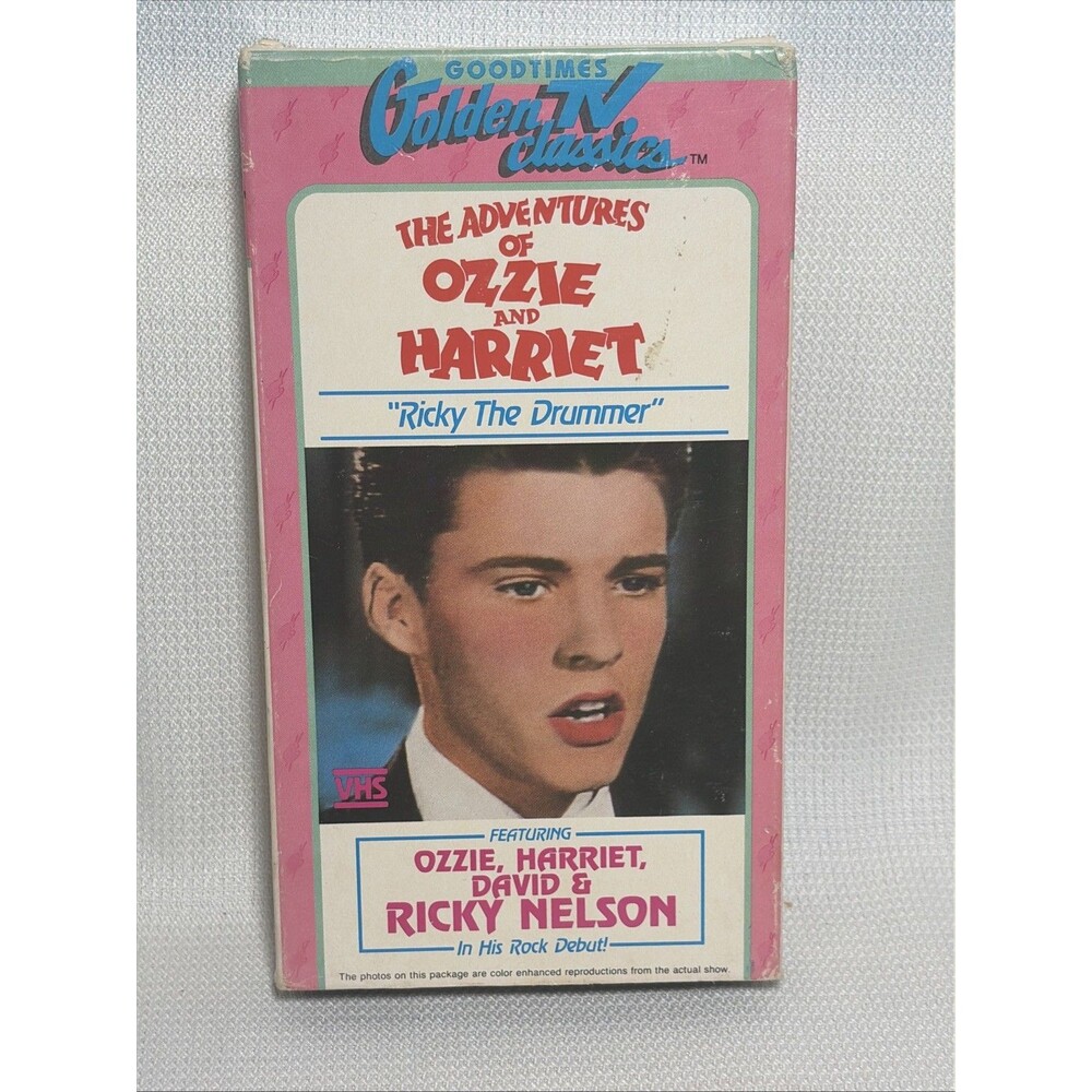 Vintage VHS Adventures Of Ozzie And Harriet Ricky Nelson Classic Television 1985